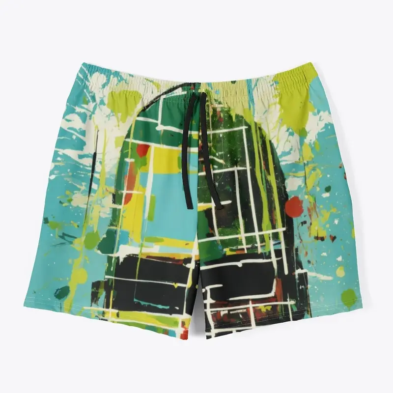 All-Over Print Men's Swim Trunks