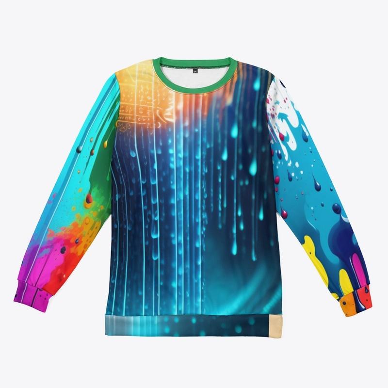 Water Drop Crewneck Sweatshirt