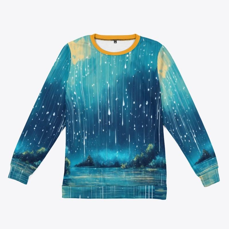 Rain All-Over Print  Sweatshirt