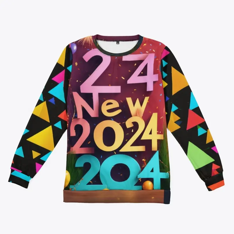 All-Over Print 2024 Crewneck Sweatshirt